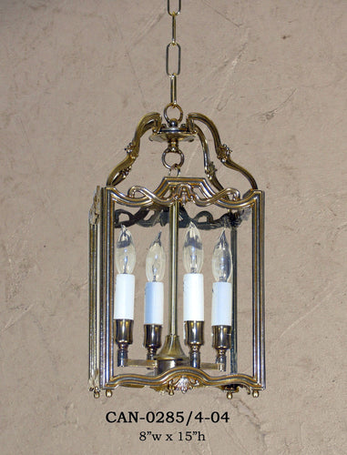 Brass Lantern and Pendant - CAN-0285/4-04Pendant - Graham's Lighting Memphis, TN